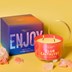 Picture of EXOTIC BLOSSOM  | TALENT CANDLES Scented Candles for Home - Natural Soy Wax with 3 Wicks, ENJOY Jar Candle 32 Hours Burn Time